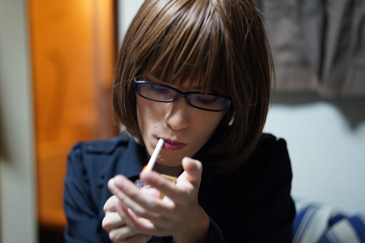 　熟年女装露出 