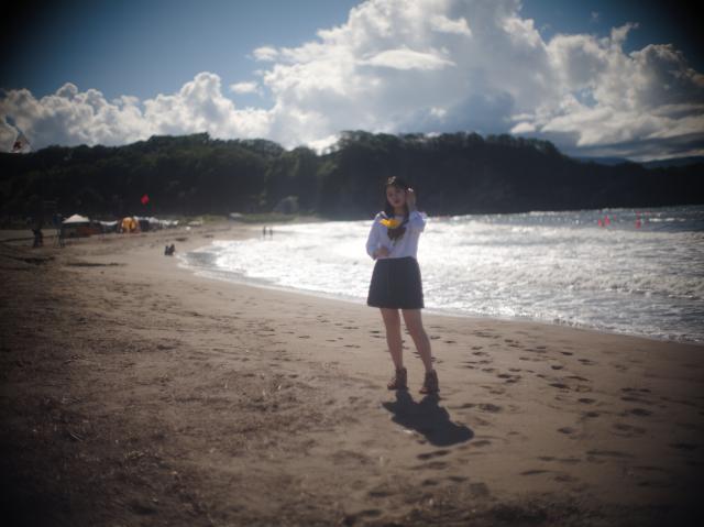 緑間ゆめか 浜辺 逆光 | EVERYBODY×PHOTOGRAPHER.com